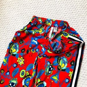 Colorful floral pants